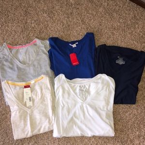 •BUNDLE OF 5• V Neck T Shirts